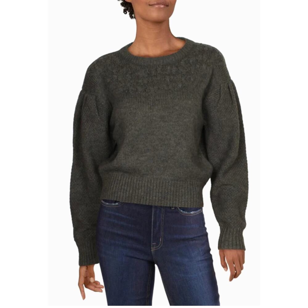 ASTR THE LABEL NET SAMANTHA WOOL Alpaca Gray Cozy Soft SWEATER Small